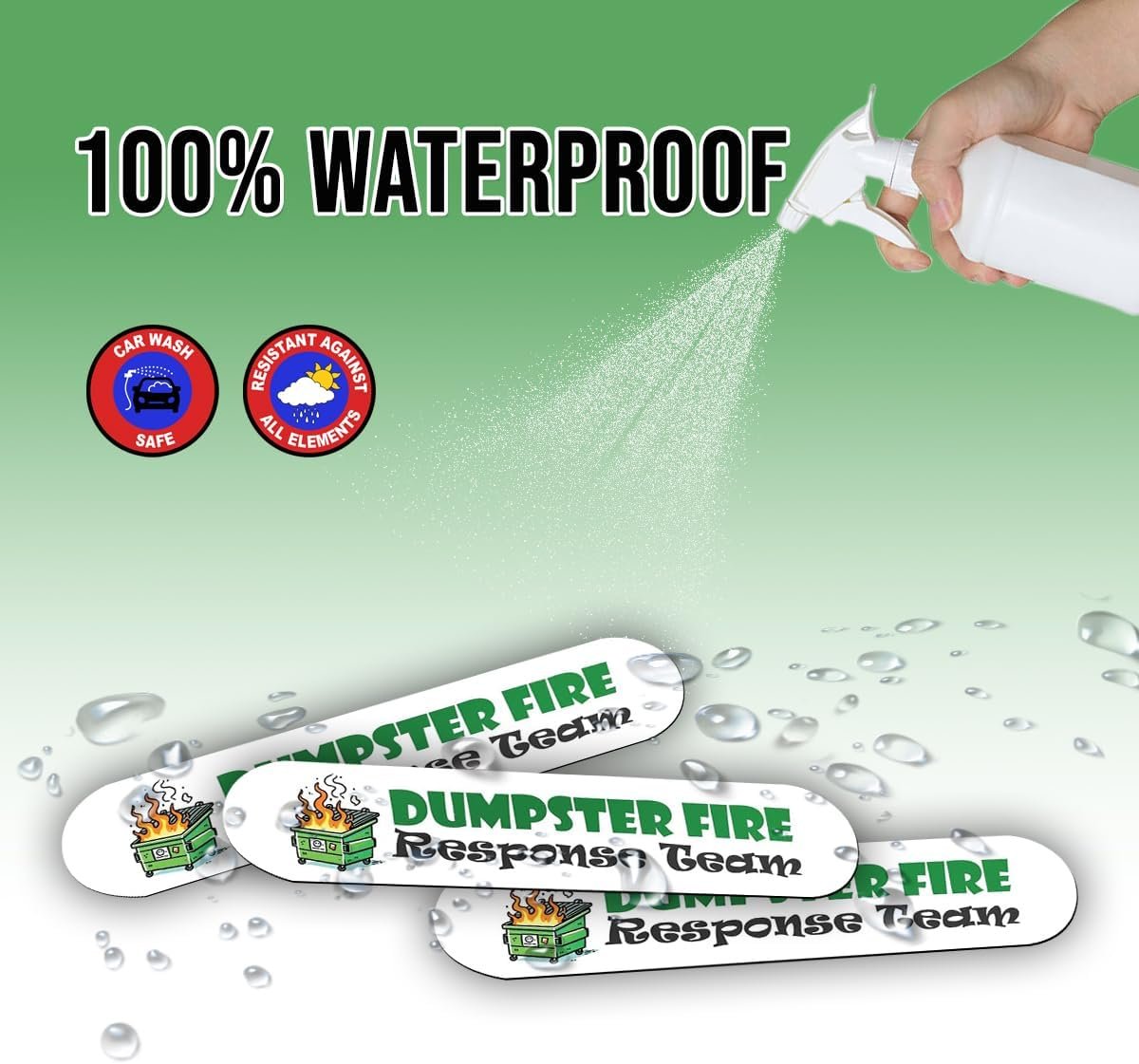 wholesale dumpster fire response team magnet – funny vinyl magnet for fridge, car, locker, and office decor – durable and waterproof, 5x1.5 inches factory & supplier oem
