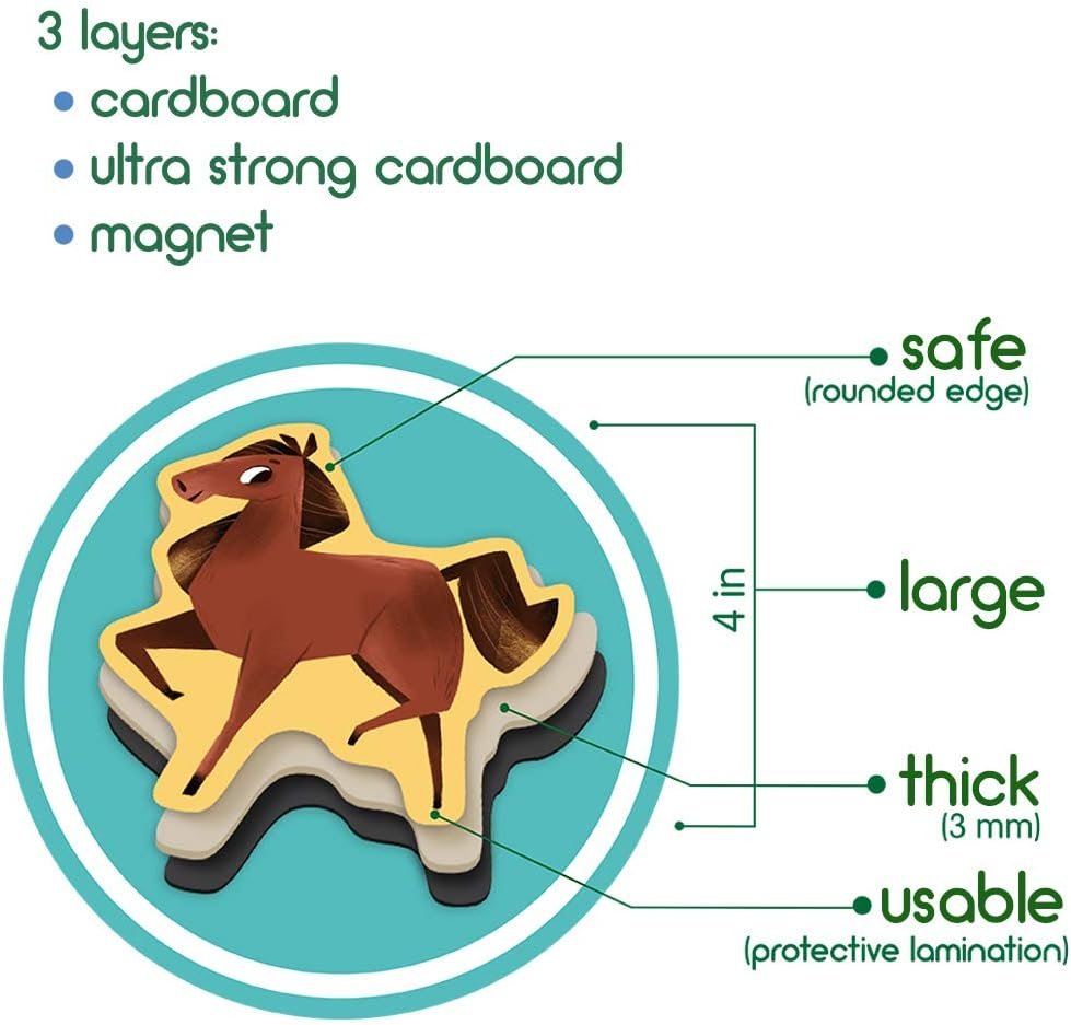 wholesale farm animal magnets -real large fridge magnets for toddlers- magnetic educational toys baby 3 year old baby learning magnets for kids- speech development toys - kid magnets for magnetic theatre factory & supplier oem