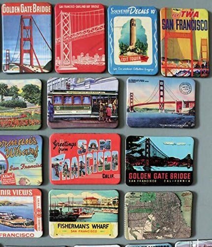 wholesale 24-pcs magnetic fridge magnets refrigerator sticker home decoration accessories magnet paste arts crafts (san francisco) factory & supplier oem