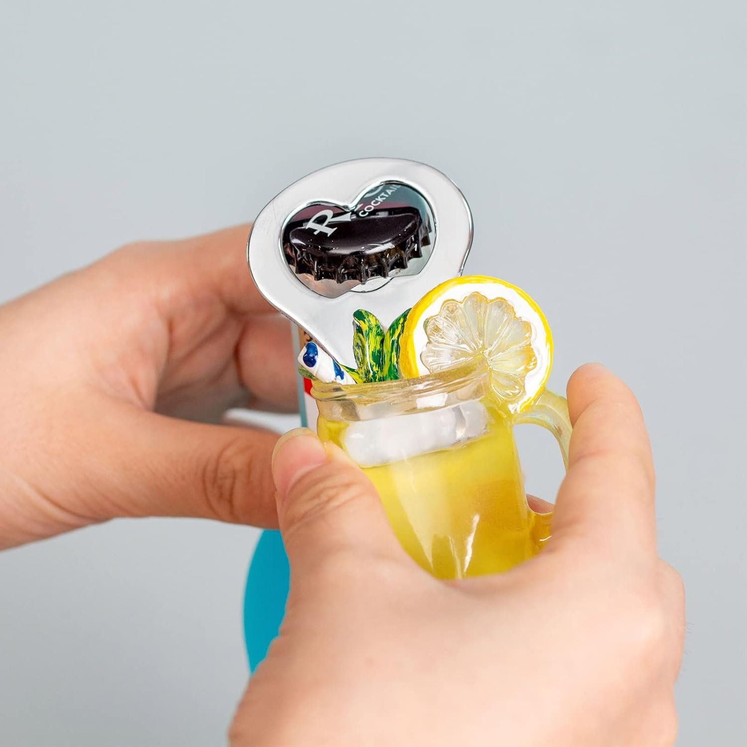 wholesale 6-pack fruit juice fridge magnets 3d resin magnet refrigerator stickers champagne bottle opener juice cup wine glass for refrigerators, whiteboards, maps and other magnetic items factory & supplier oem