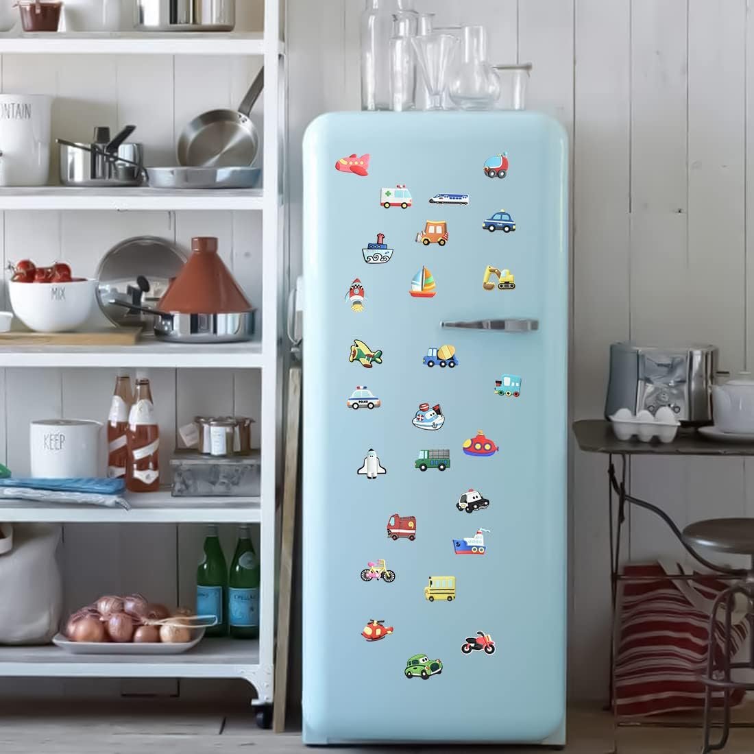 wholesale yibing vehicle magnets for fridge,27pcs car refrigerator magnets stickers,funny fridge magnet shape,cute small tiny magnet for kitchen whiteboard door decorative factory & supplier oem