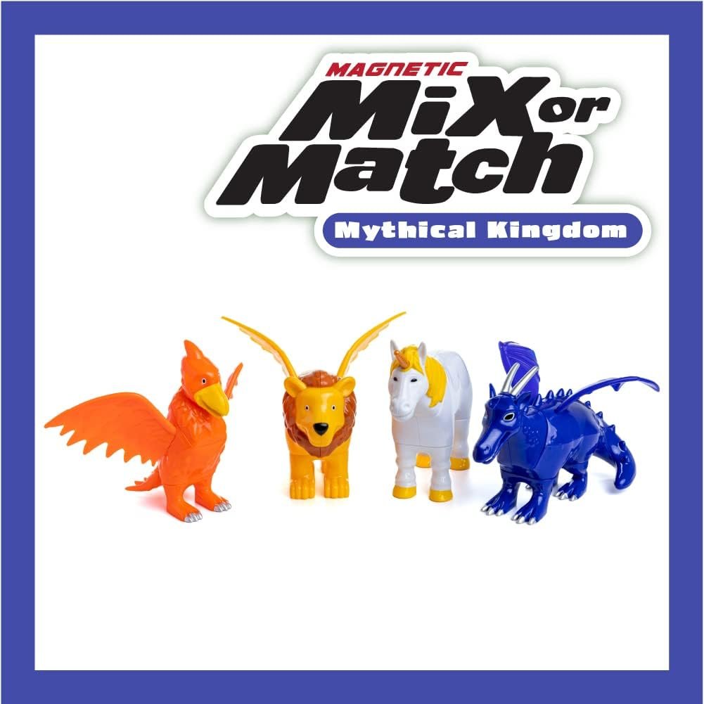 wholesale popular playthings magnetic mix or match mythical kingdom toy play set, 15 pieces factory & supplier oem