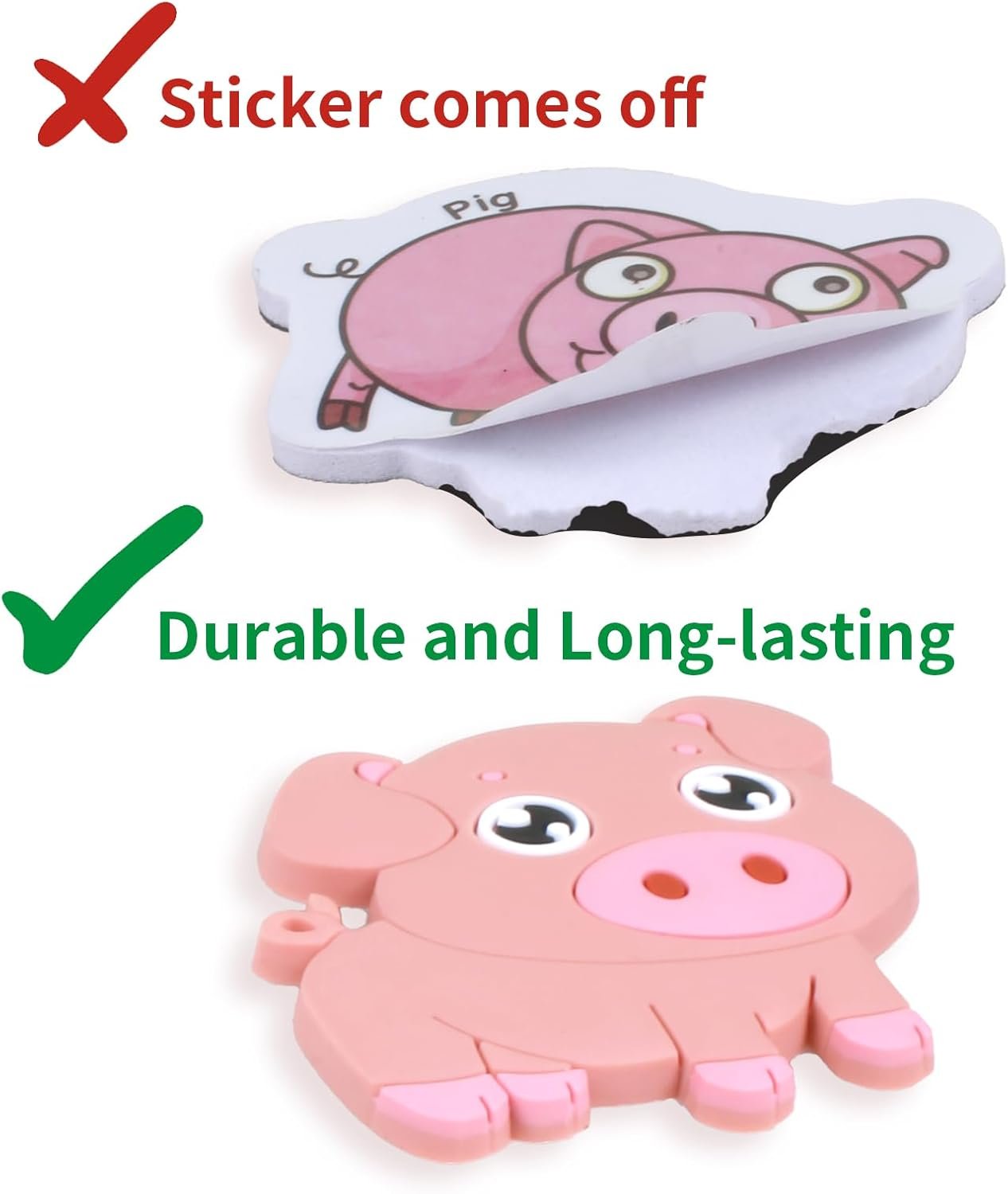 wholesale supineedo refrigerator magnets for kids, cute farm animals fridge magnet for toddlers 1-3 kids magnets for fridge baby educational gift, full back magnetic toddler magnets factory & supplier oem