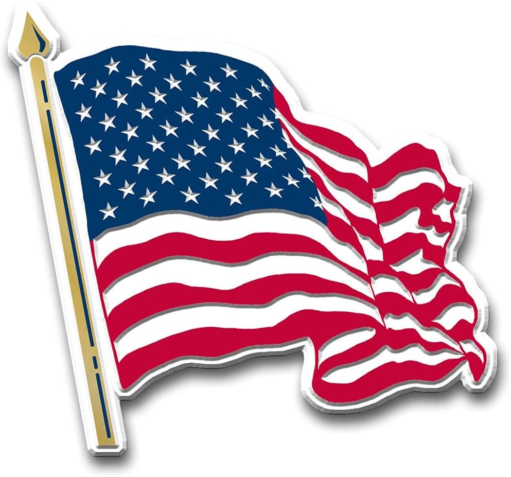 wholesale american flag magnet (waving) by classic magnets, collectible souvenirs made in the usa factory & supplier oem