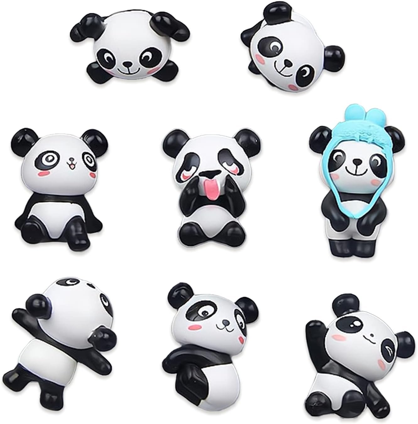 wholesale panda refrigerator magnets,8 pack decorative fridge magnets,3d animals resin strong cute decorations for home office whiteboard kitchen,kfblaiming magnetic funny board gifts for adults factory & supplier oem
