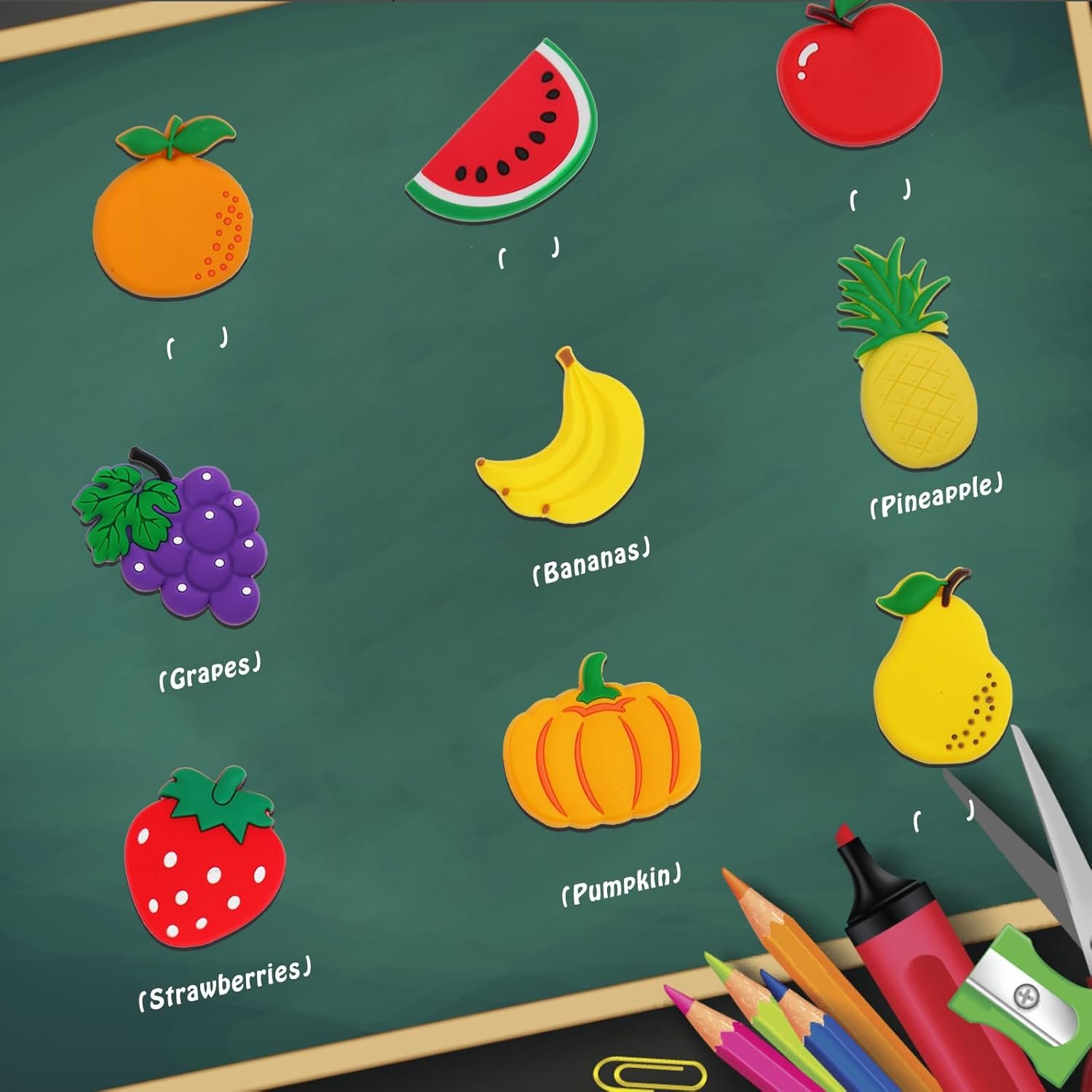 wholesale refrigerator magnets for toddlers - cute fruit fridge magnets for toddlers 1-3,full back magnetic toddler magnets for baby ages 3 factory & supplier oem