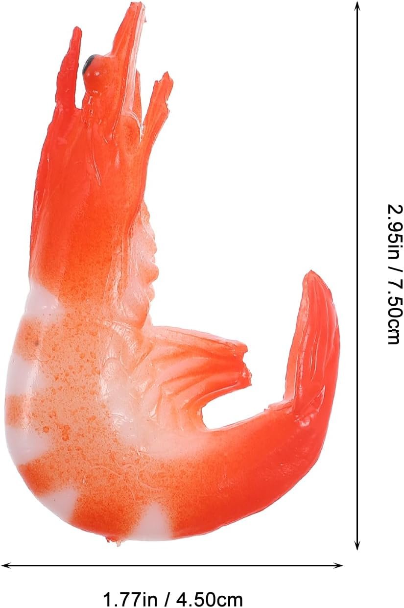 wholesale 2pcs food magnets funny kitchen artificial shrimp white board magnet refrigerator magnets decorative lovely fridge magnets decorative fridge decor fake shrimp ocean 3d pvc red factory & supplier oem