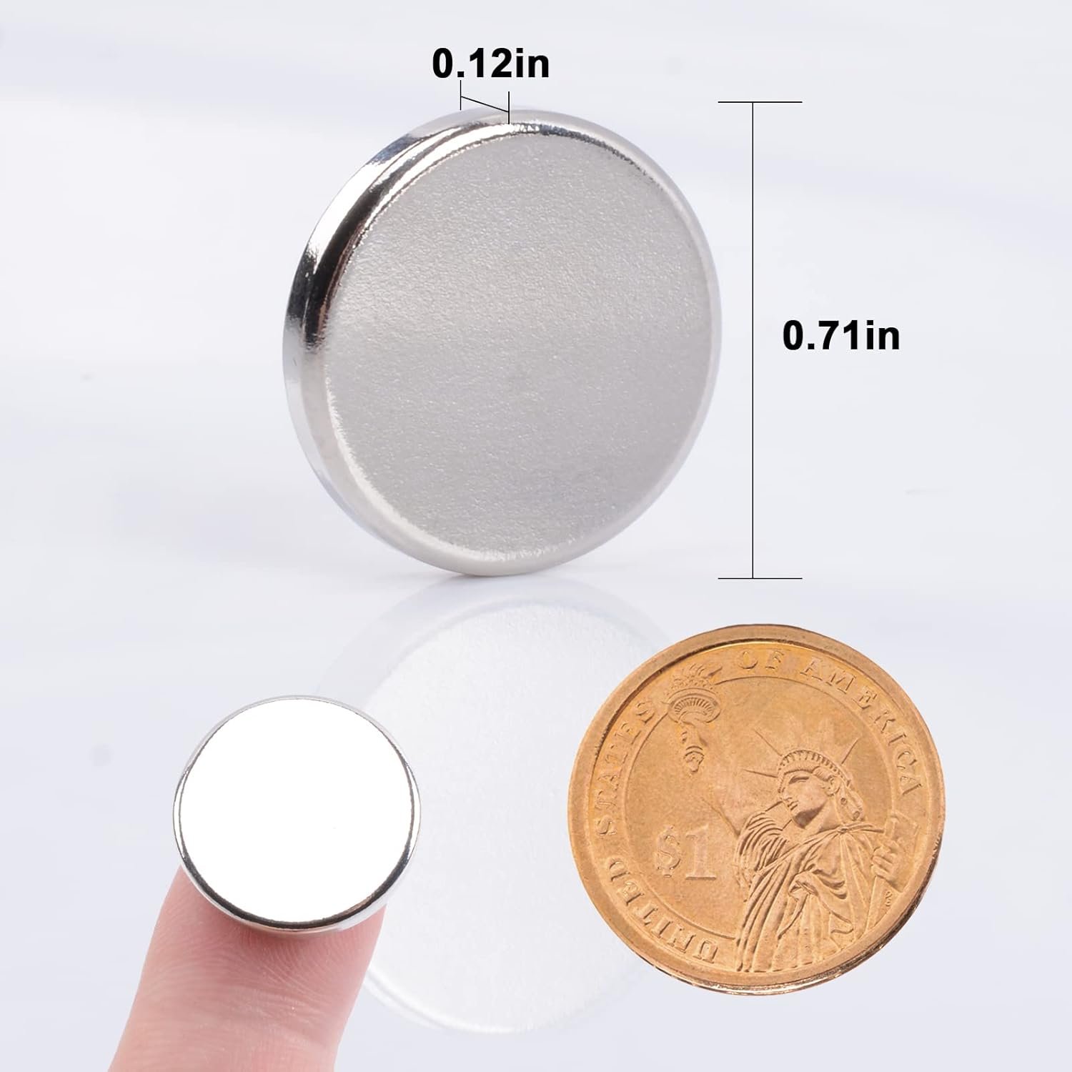 wholesale min ci 40 pcs super strong neodymium disc magnets, 18 mm x 3 mm small magnets for dry erase board whiteboard office fridge crafts, mini round rare earth magnet s for building scientific models factory & supplier oem