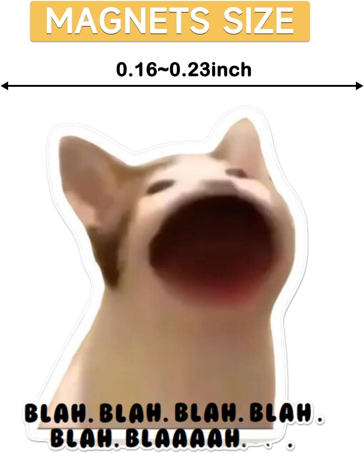 wholesale 24pcs funny magnets for fridge cat meme magnets cool magnet set crying cat dog hamster duck magnets for gaming kitchen home decor refrigerator car office cabinet dishwasher and whiteboard accessories factory & supplier oem