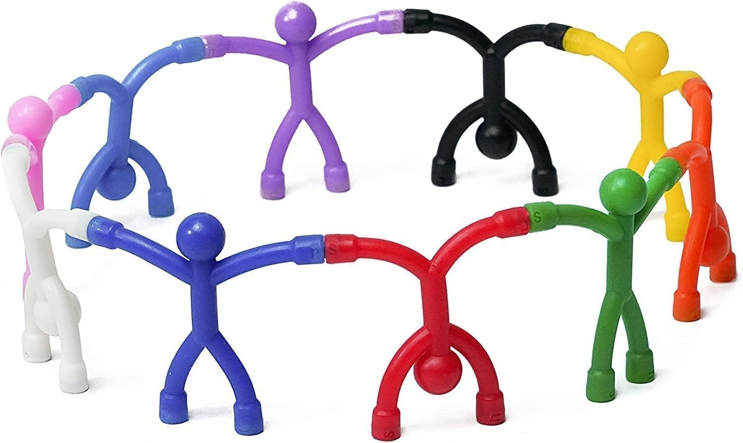 wholesale magmen classic! the original magnetic action figures - classic stretchy travel fidget & desk toy | multipurpose fridge & whiteboard magnets 10pc solid colors set factory & supplier oem