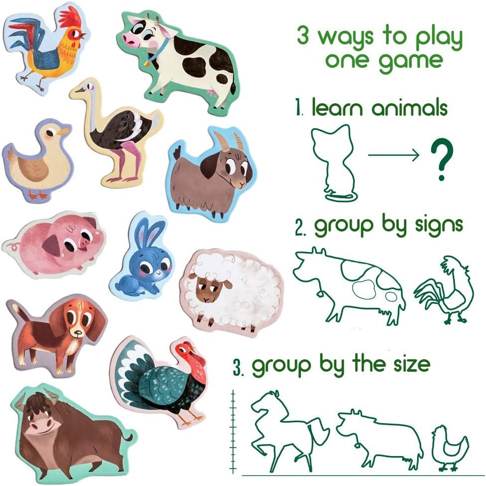 wholesale farm animal magnets -real large fridge magnets for toddlers- magnetic educational toys baby 3 year old baby learning magnets for kids- speech development toys - kid magnets for magnetic theatre factory & supplier oem