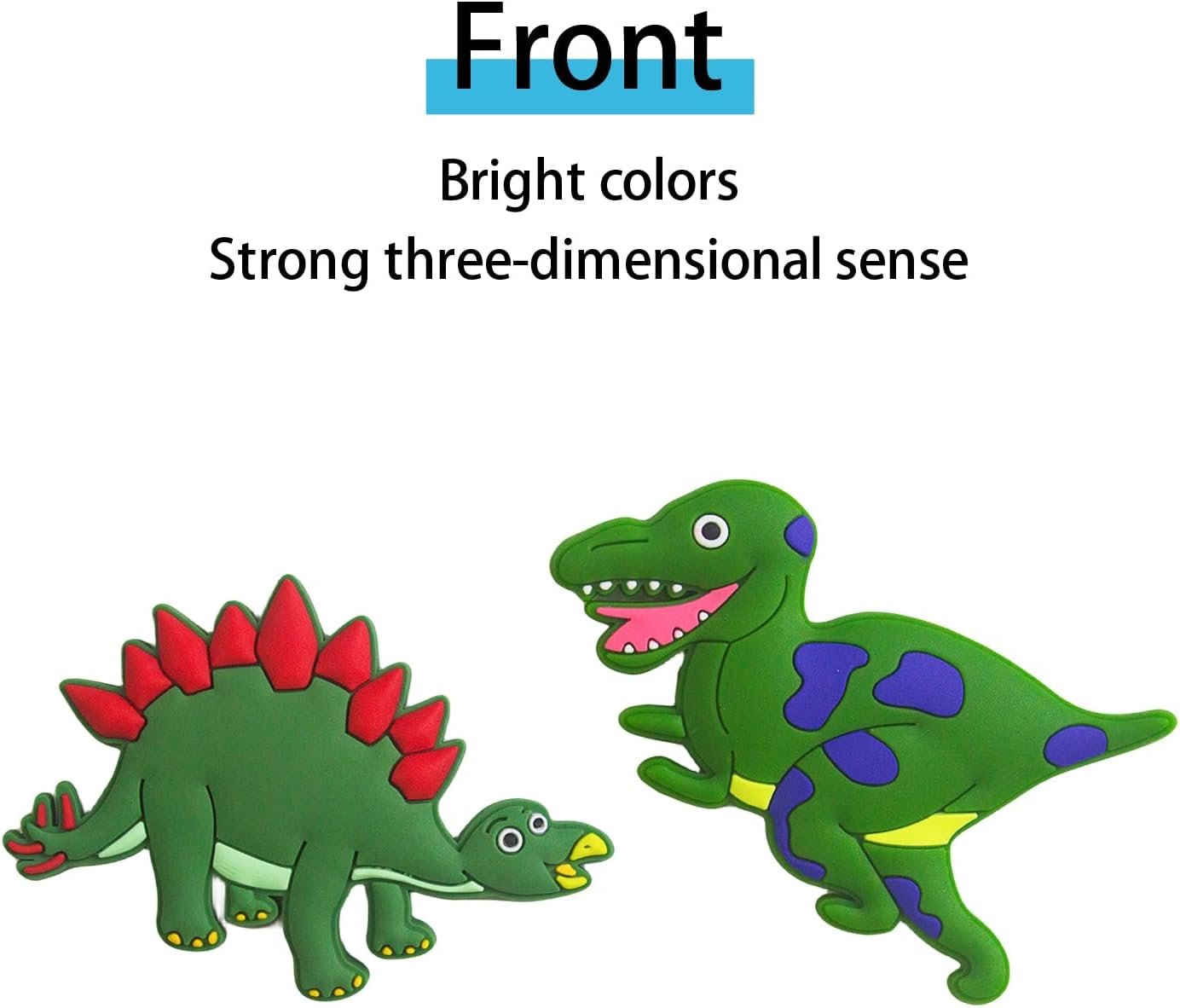 wholesale 12pcs funny creative dinosaur magnets for fridge, durable decorative magnets for home kitchen school educational toys whiteboard presentation factory & supplier oem