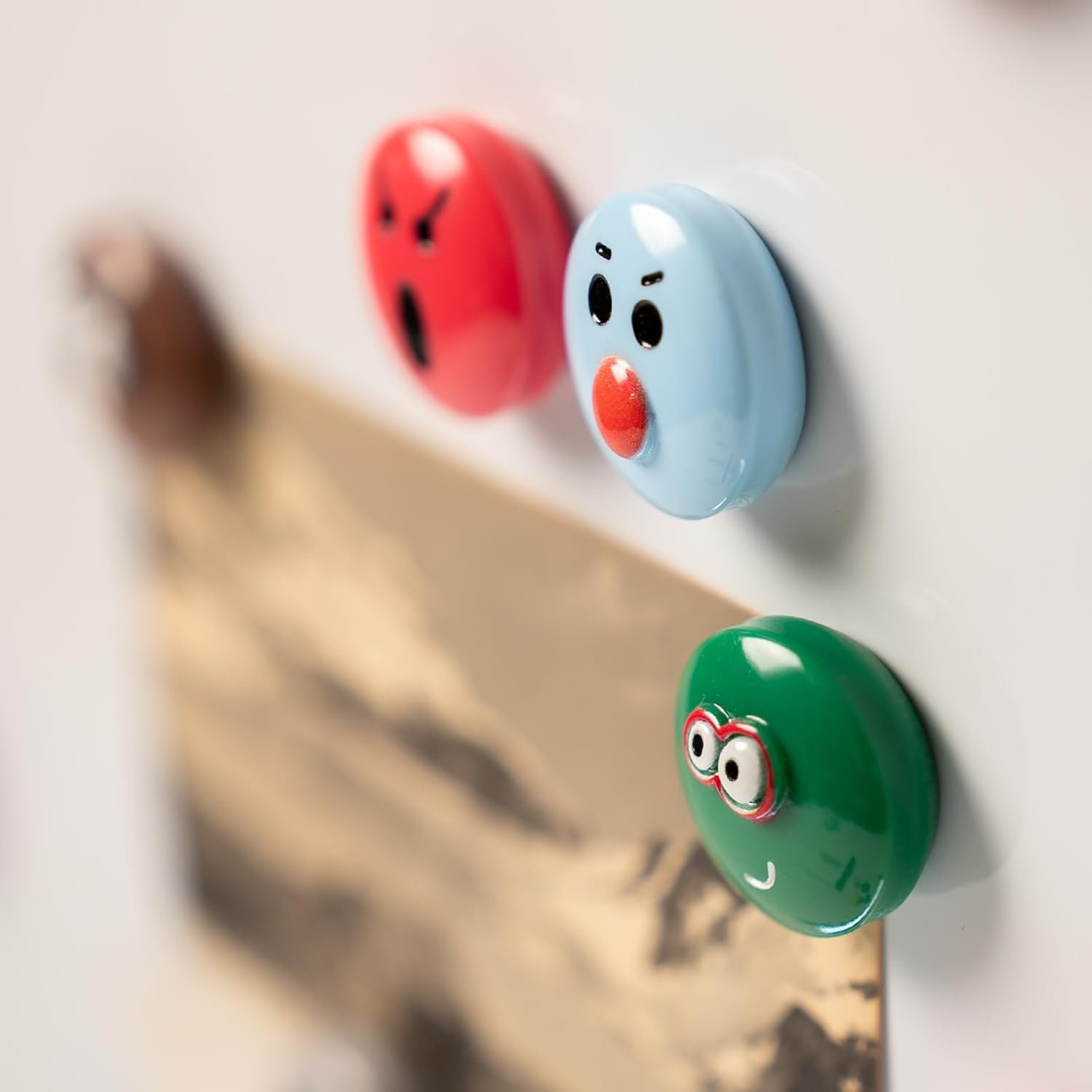 wholesale 16 or 9-pack 3d emoji fridge magnets - vibrant resin expressions with strong neodymium magnets, smooth finish & flat back design factory & supplier oem