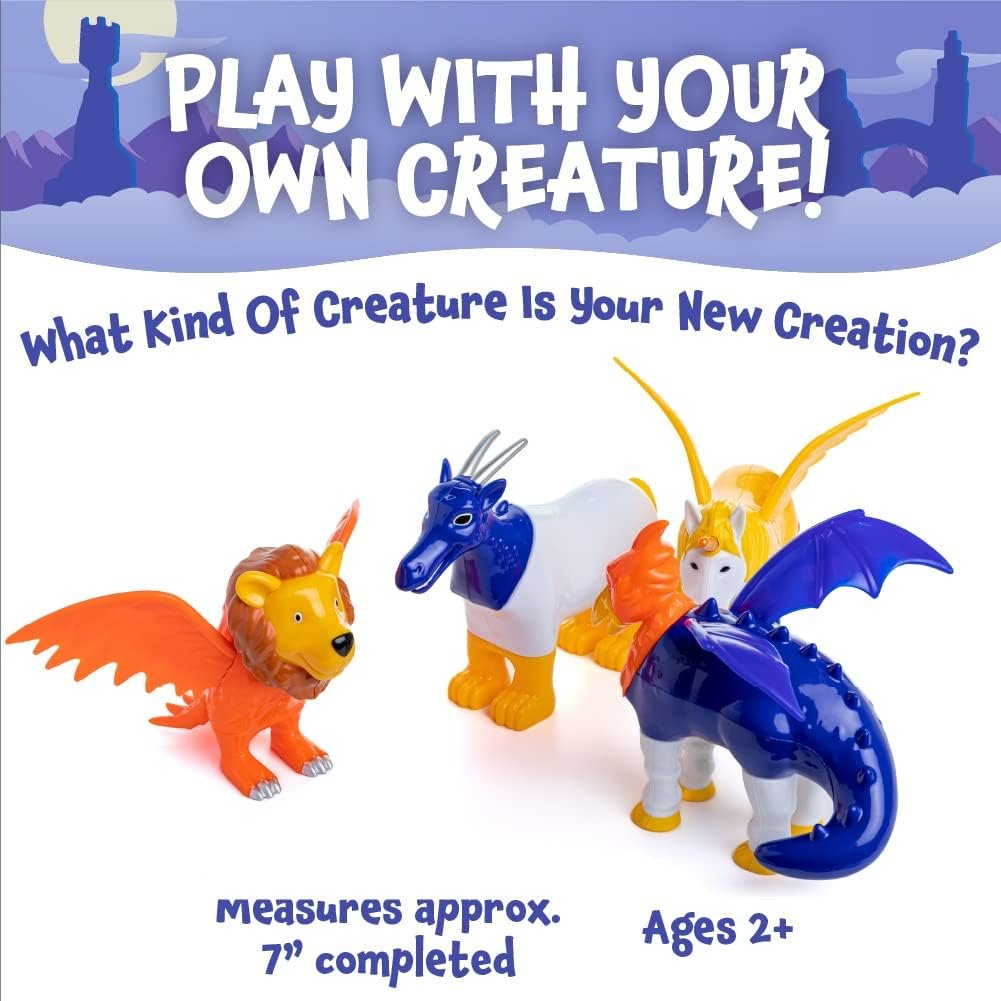 wholesale popular playthings magnetic mix or match mythical kingdom toy play set, 15 pieces factory & supplier oem