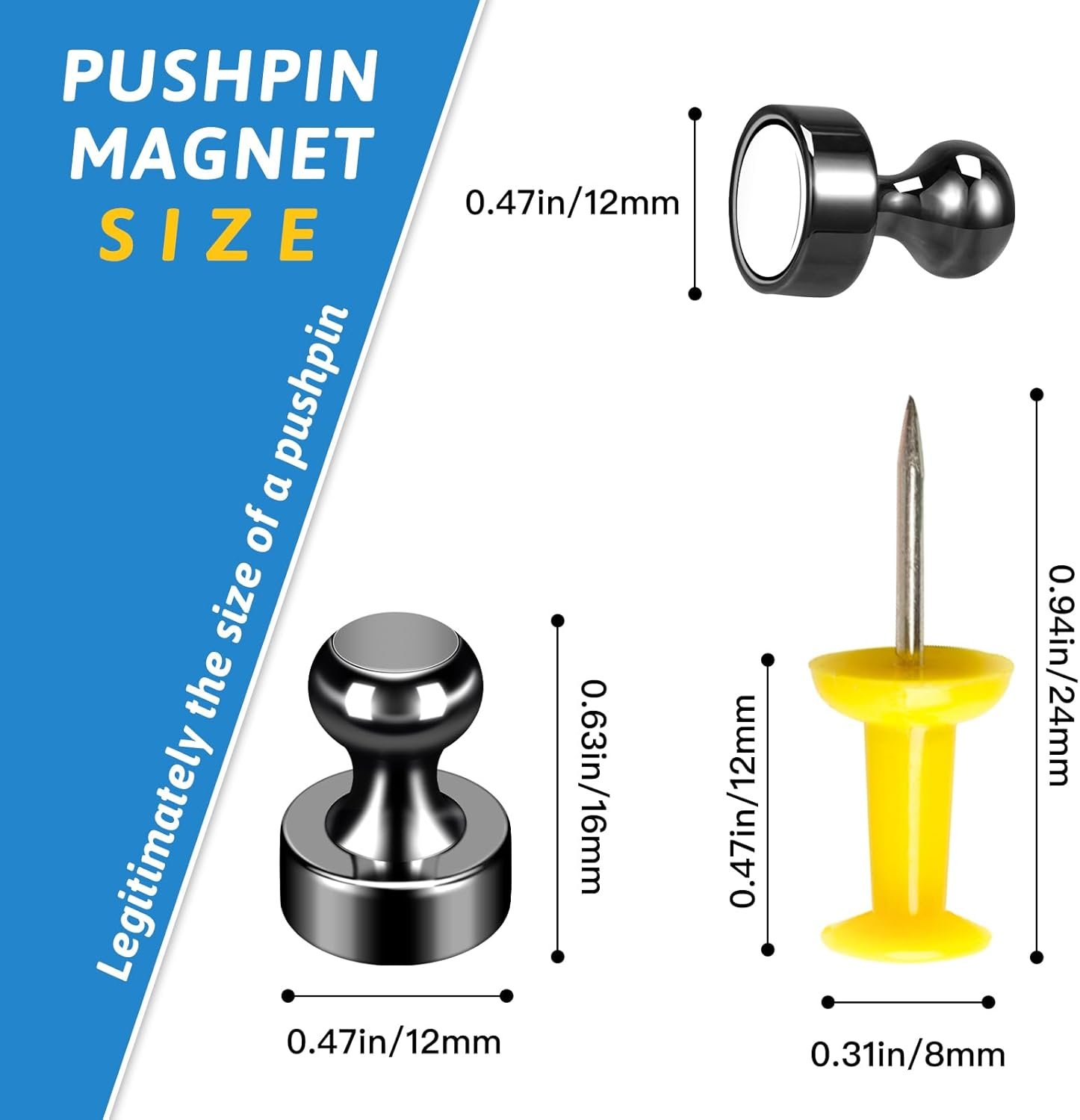 wholesale 20pack strong magnets for refrigerator neodymium fridge magnets adult magnets for dry erase board lockers whiteboard kitchen home office classroom black factory & supplier oem