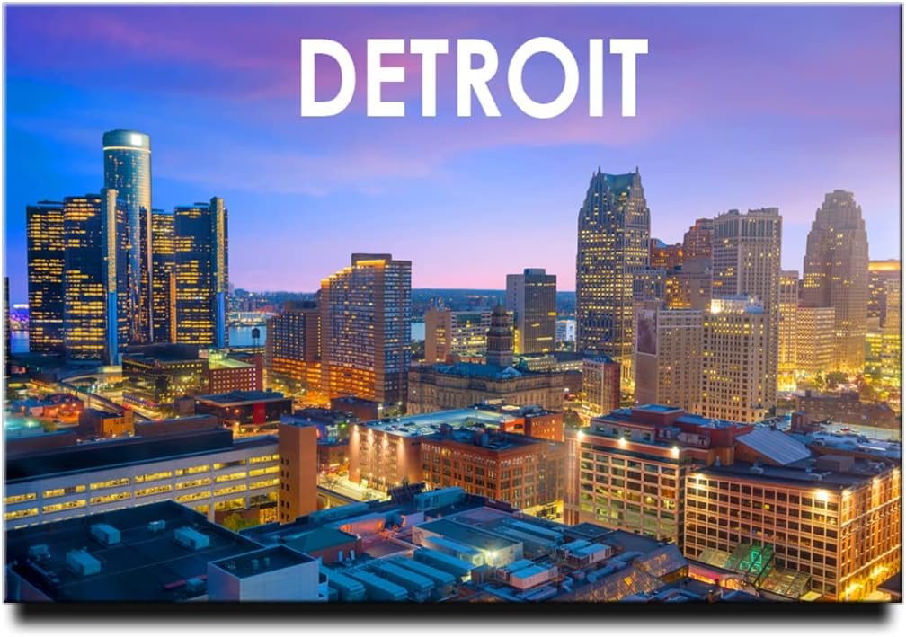 wholesale detroit fridge magnet michigan travel souvenir factory & supplier oem