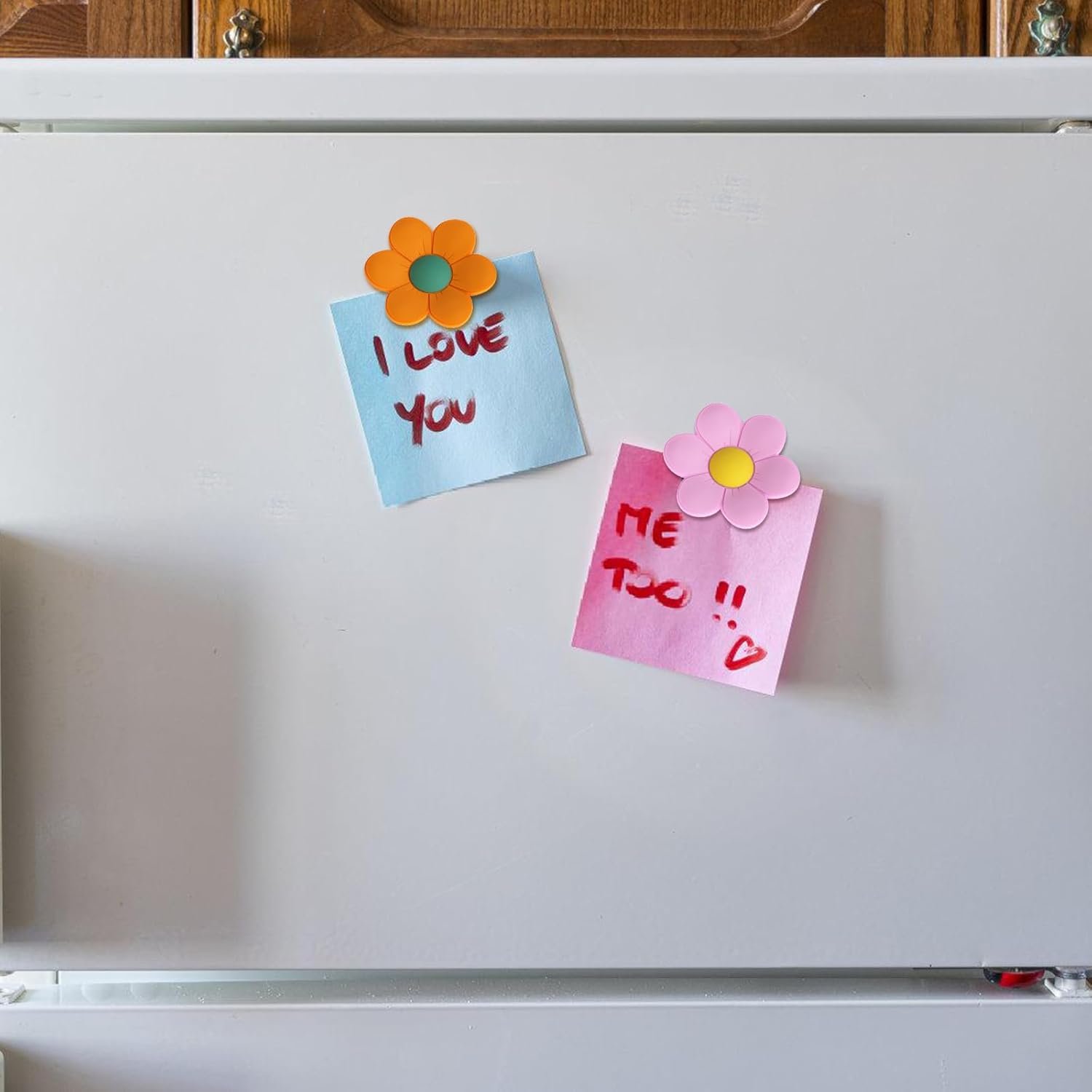 wholesale 14 pcs flower fridge magnets, 3d colorful decorative strong refrigerator magnets, cute locker magnets accessories for whiteboard kitchen office factory & supplier oem