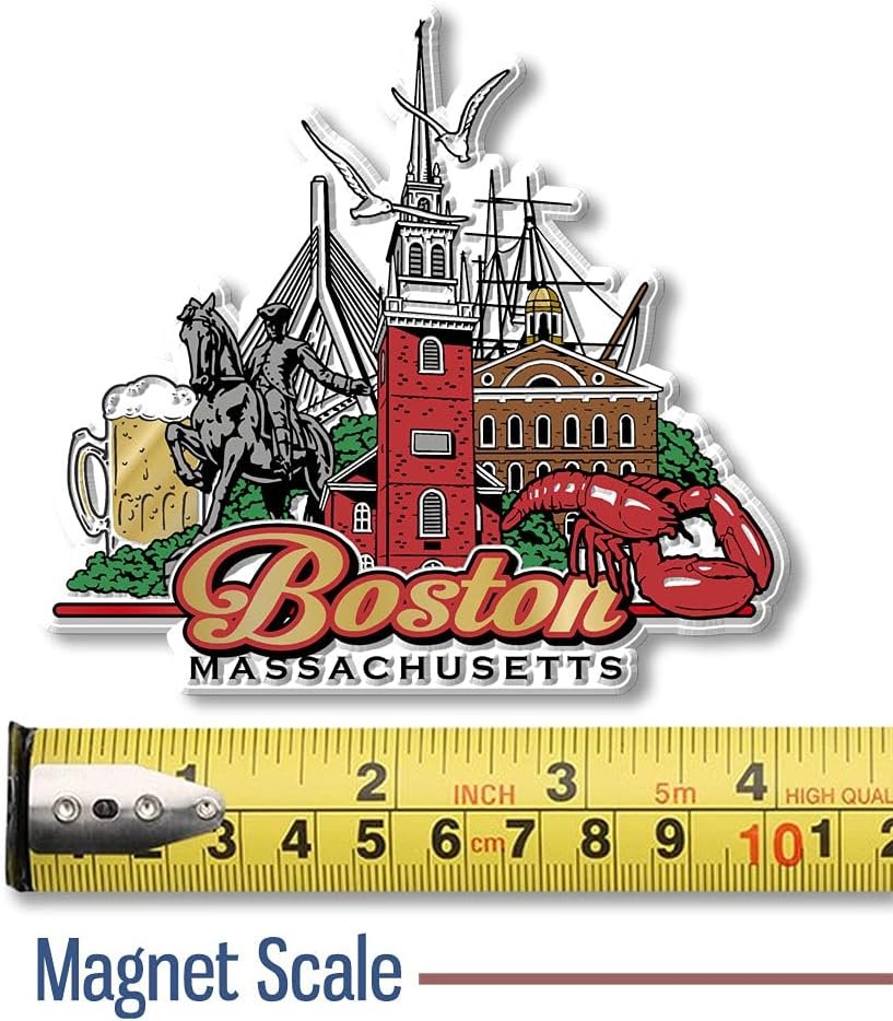 wholesale boston city magnet by classic magnets, collectible souvenirs made in the usa, 4