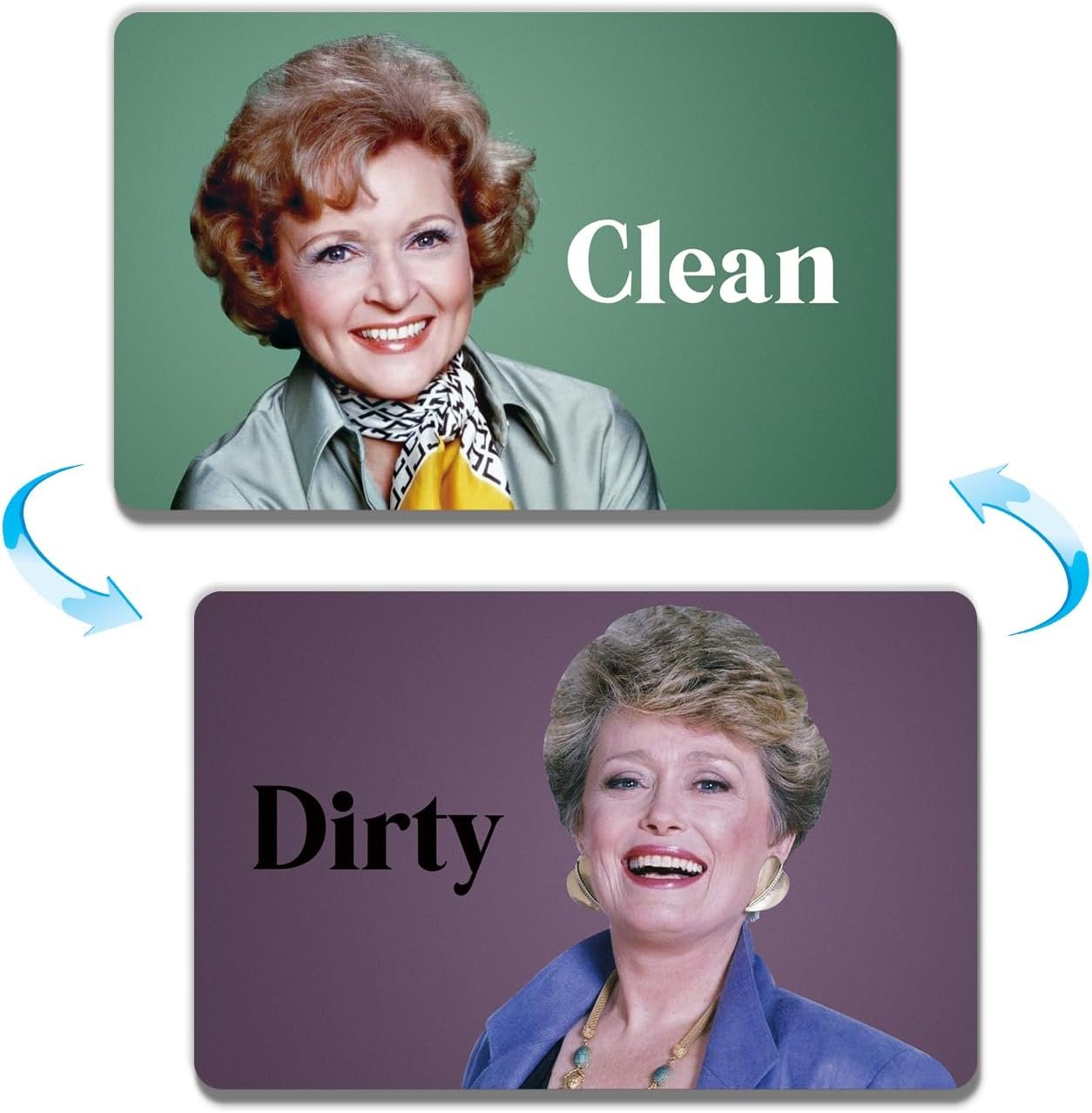 wholesale funny dishwasher magnet clean dirty sign,the golden girls tv show trendy merchandise universal double sided refrigerator magnet,sided dish washer magnet signfor kitchen home accessories decor factory & supplier oem