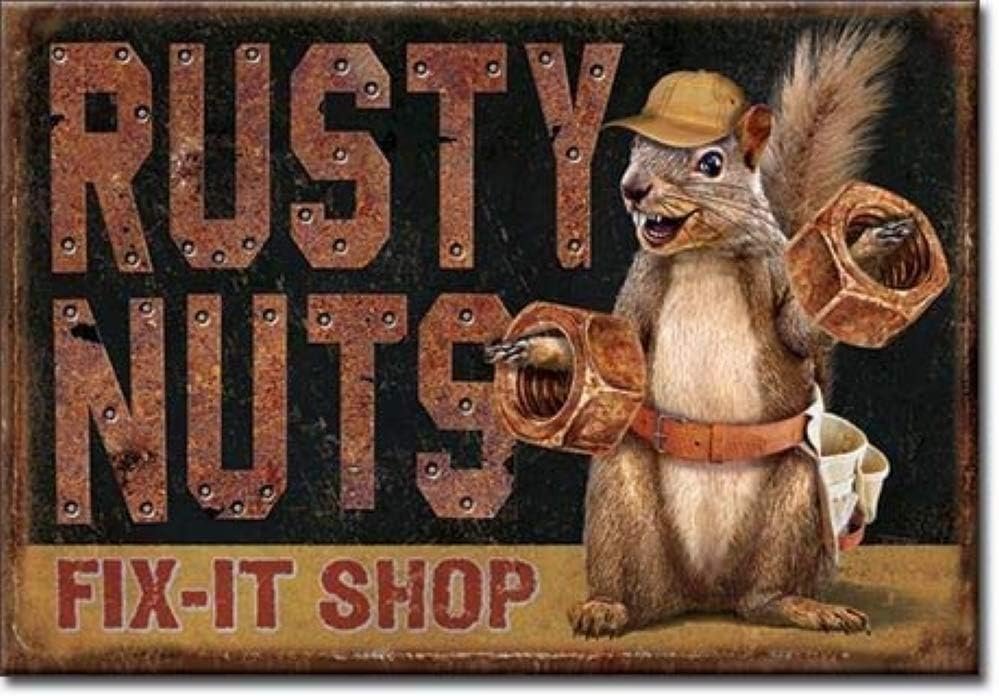 wholesale desperate enterprises rusty nuts garage refrigerator magnet - funny magnets for office, home & school - made in the usa factory & supplier oem