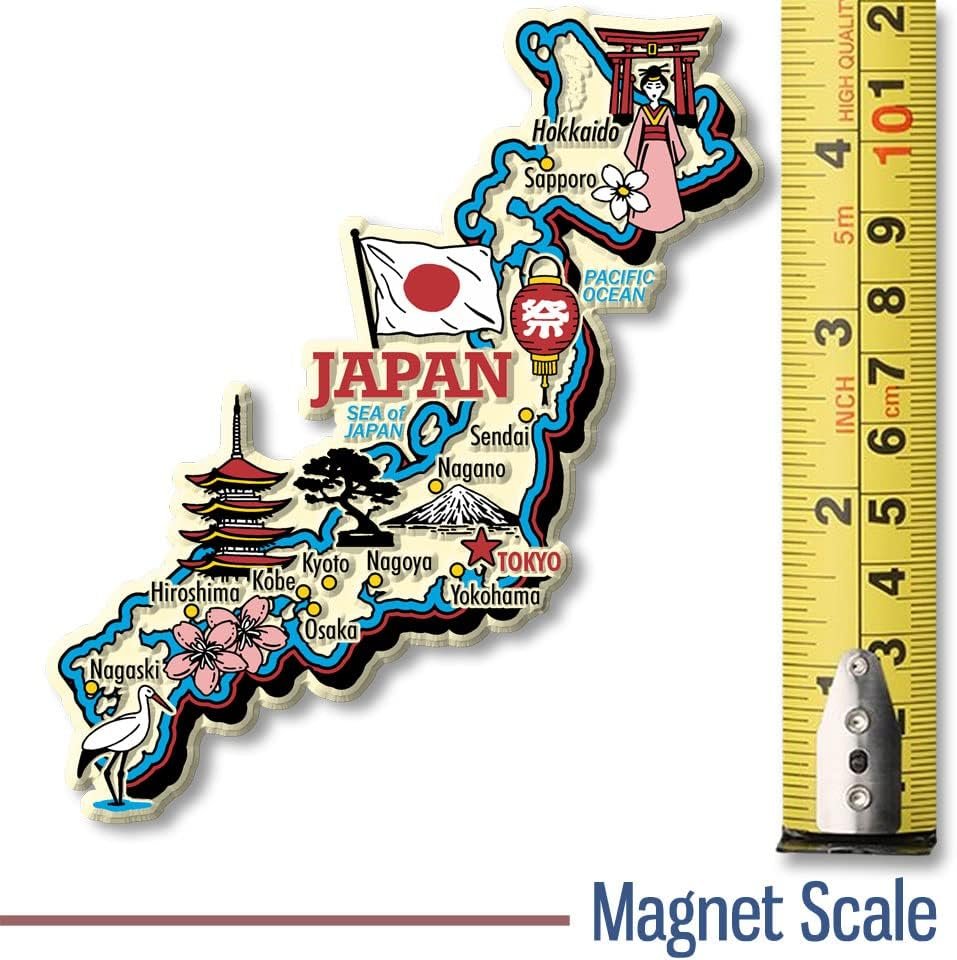 wholesale japan jumbo country map magnet by classic magnets, collectible souvenirs made in the usa factory & supplier oem
