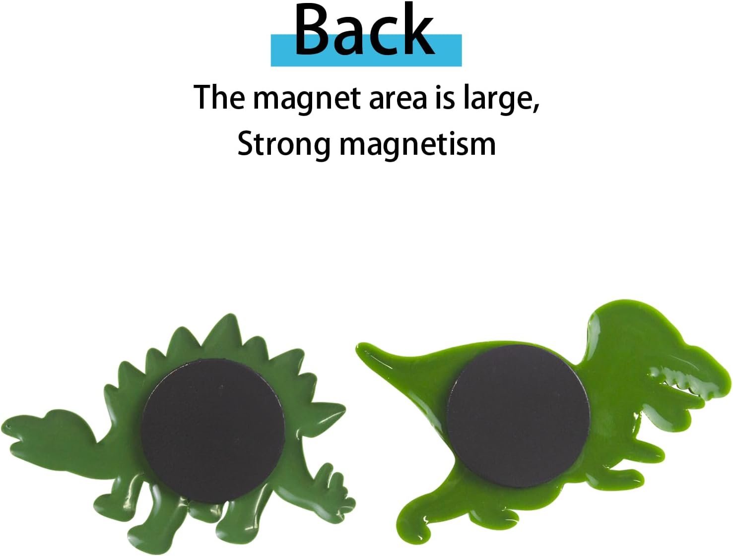 wholesale 12pcs funny creative dinosaur magnets for fridge, durable decorative magnets for home kitchen school educational toys whiteboard presentation factory & supplier oem