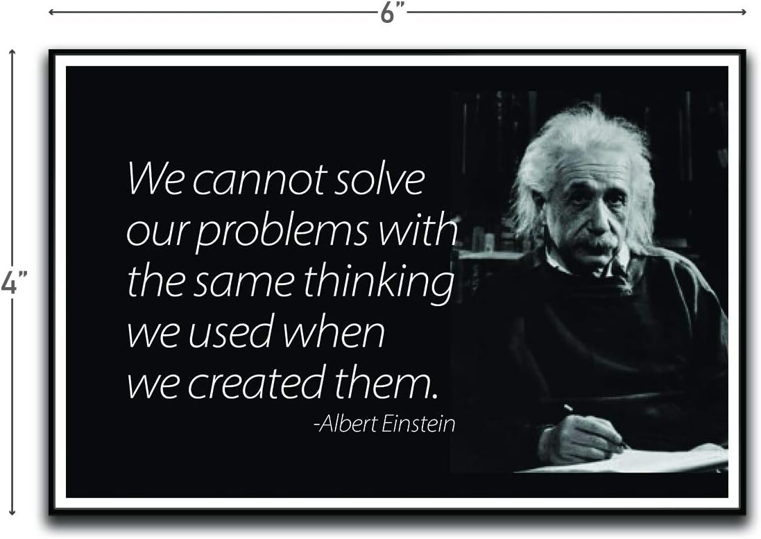 wholesale we cannot solve our problems motivational inspirational funny magnet - refrigerator toolbox locker car ammo can factory & supplier oem