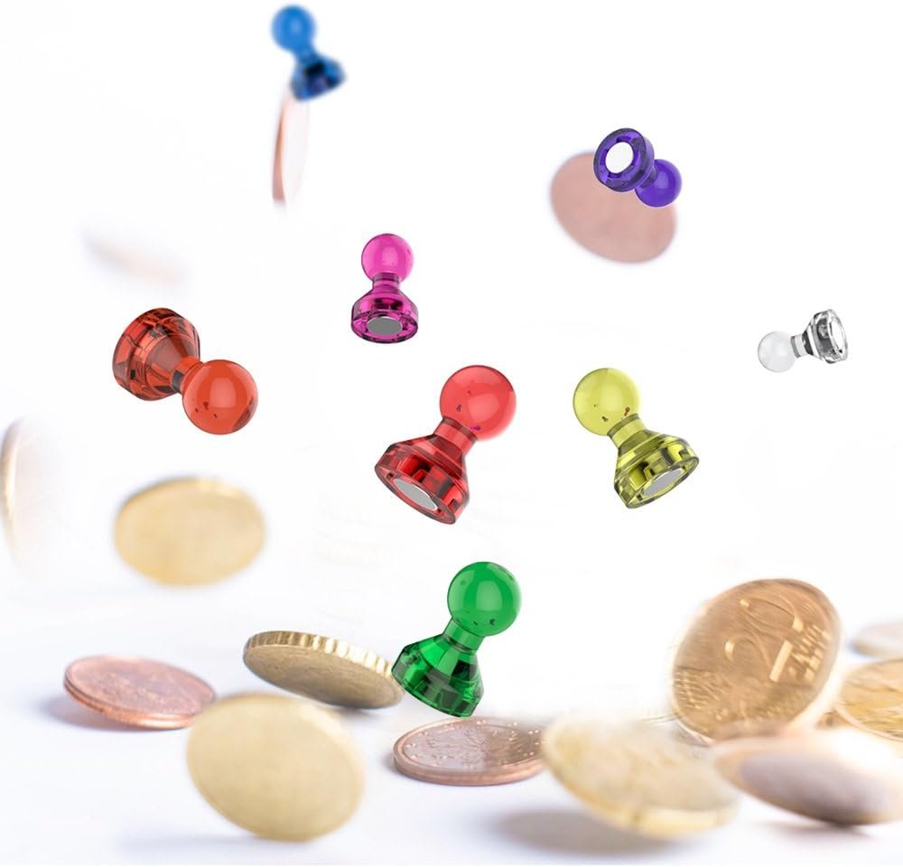 wholesale push pin magnets - tiergrade 60 pack 7 assorted color strong, office, use at kitchen home and school classroom, for refrigerator dry erase board and whiteboard. factory & supplier oem