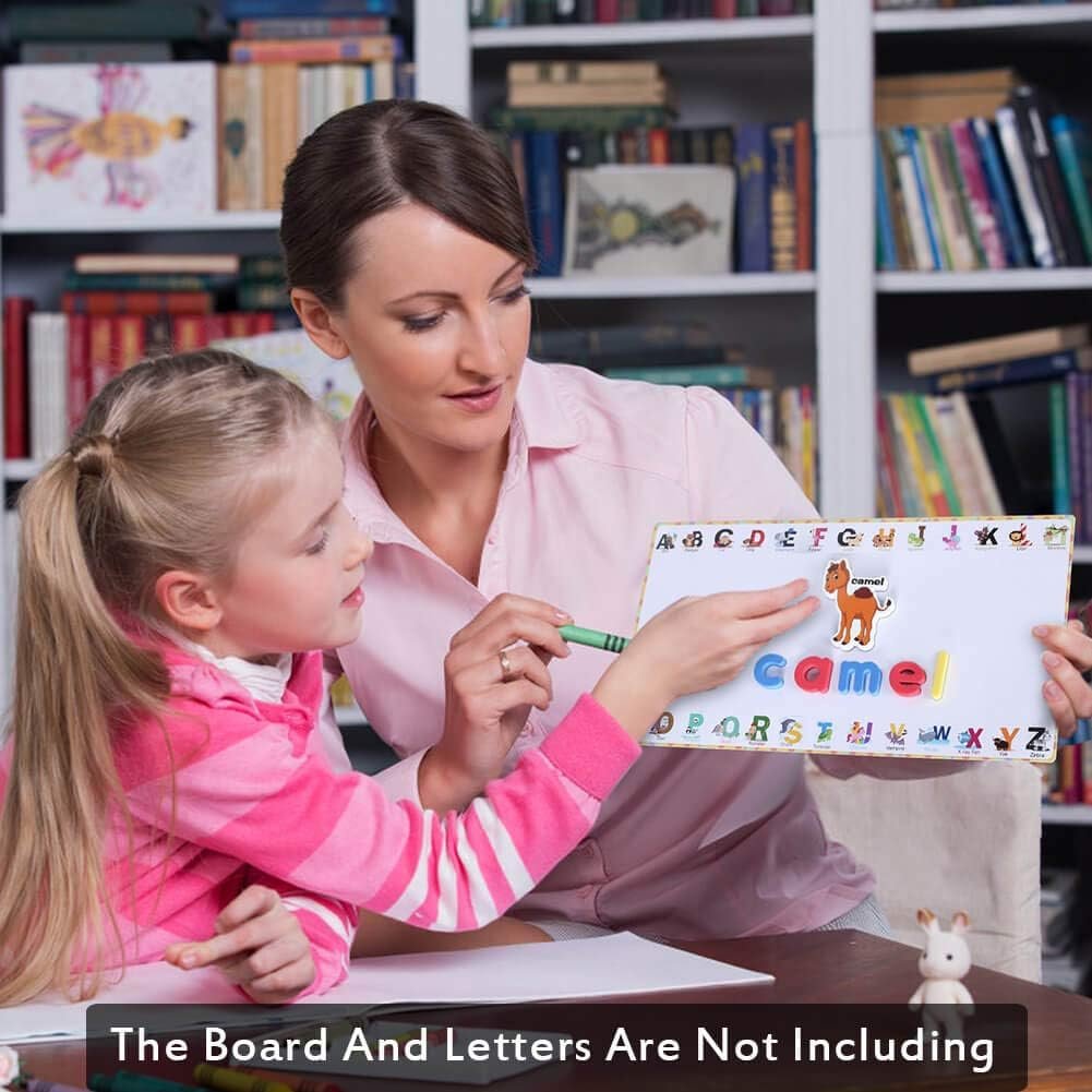 wholesale animal magnets letters refrigerator for kids toddlers 1-3, 32 fridge magnetic animal toys set with clear & big letters educational spelling early learning tool factory & supplier oem