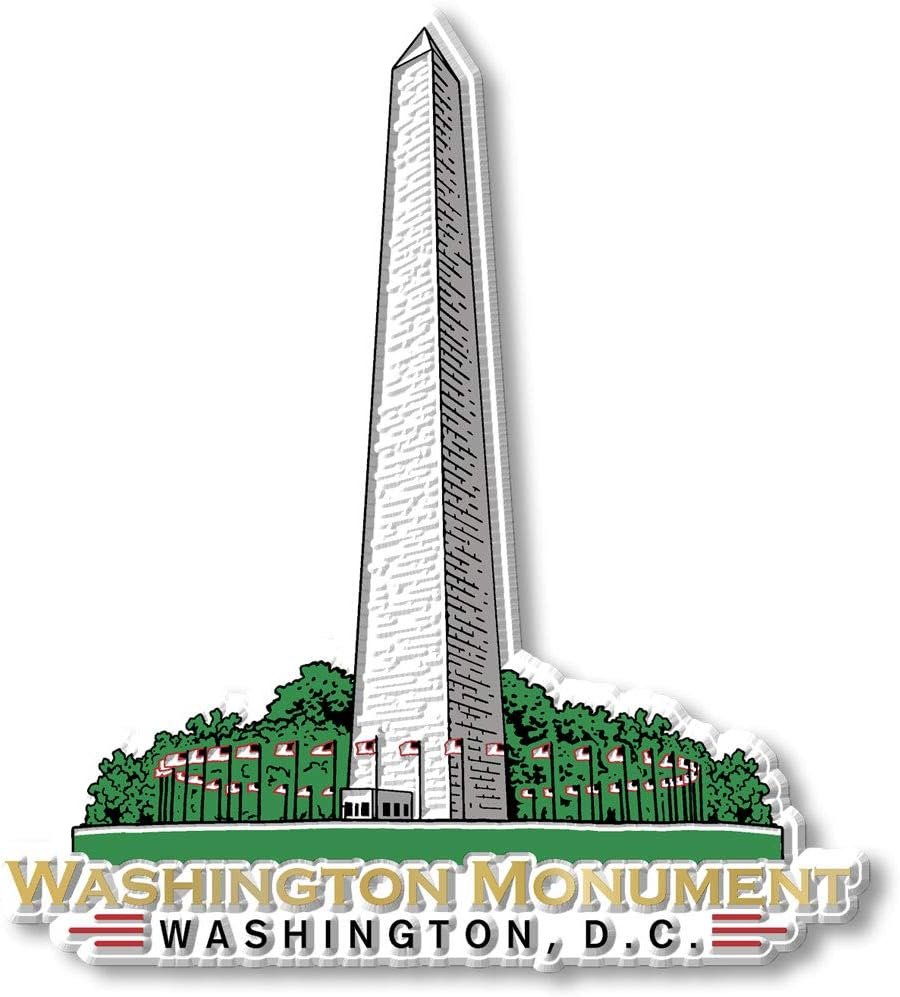 wholesale washington monument magnet by classic magnets, washington d.c. series, collectible souvenirs made in the usa, 3.8
