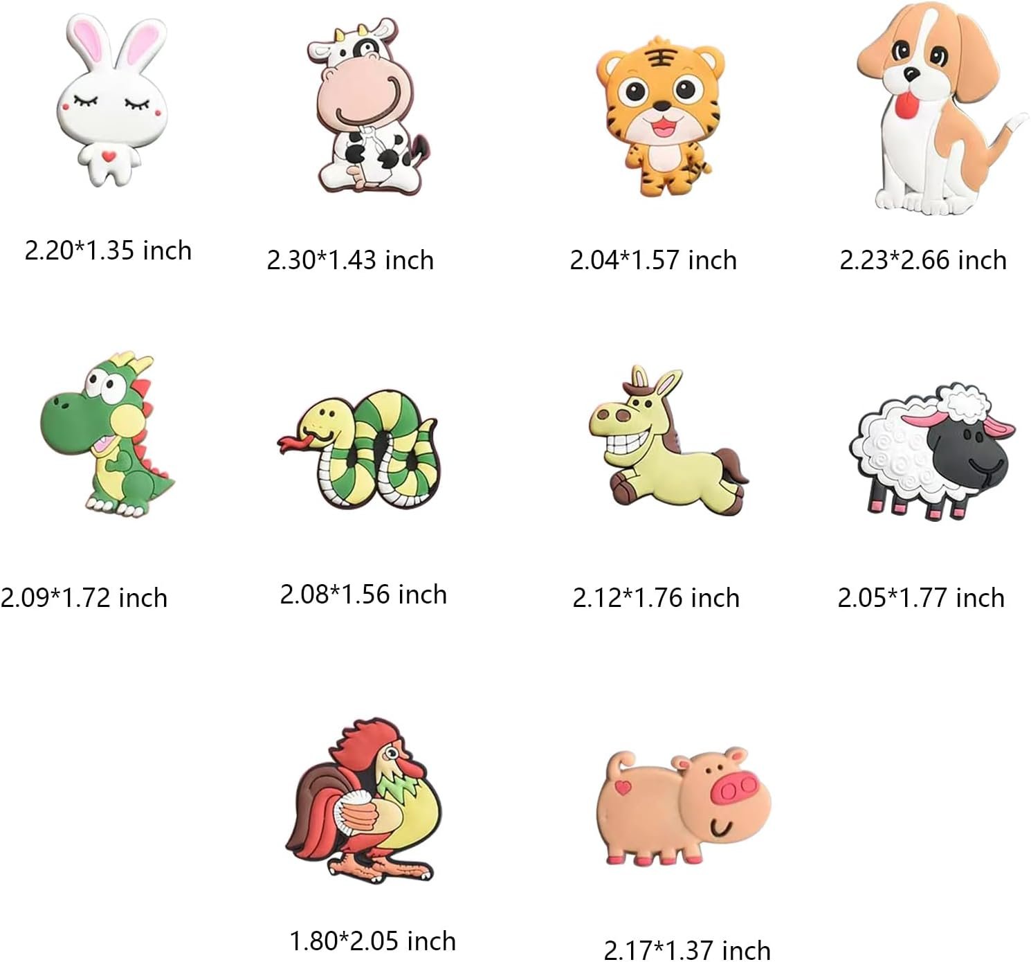 wholesale animal fridge magnets farm refrigerator magnets animal whiteboard magnetic stickers for home decoration 19 pieces (fun animal) factory & supplier oem