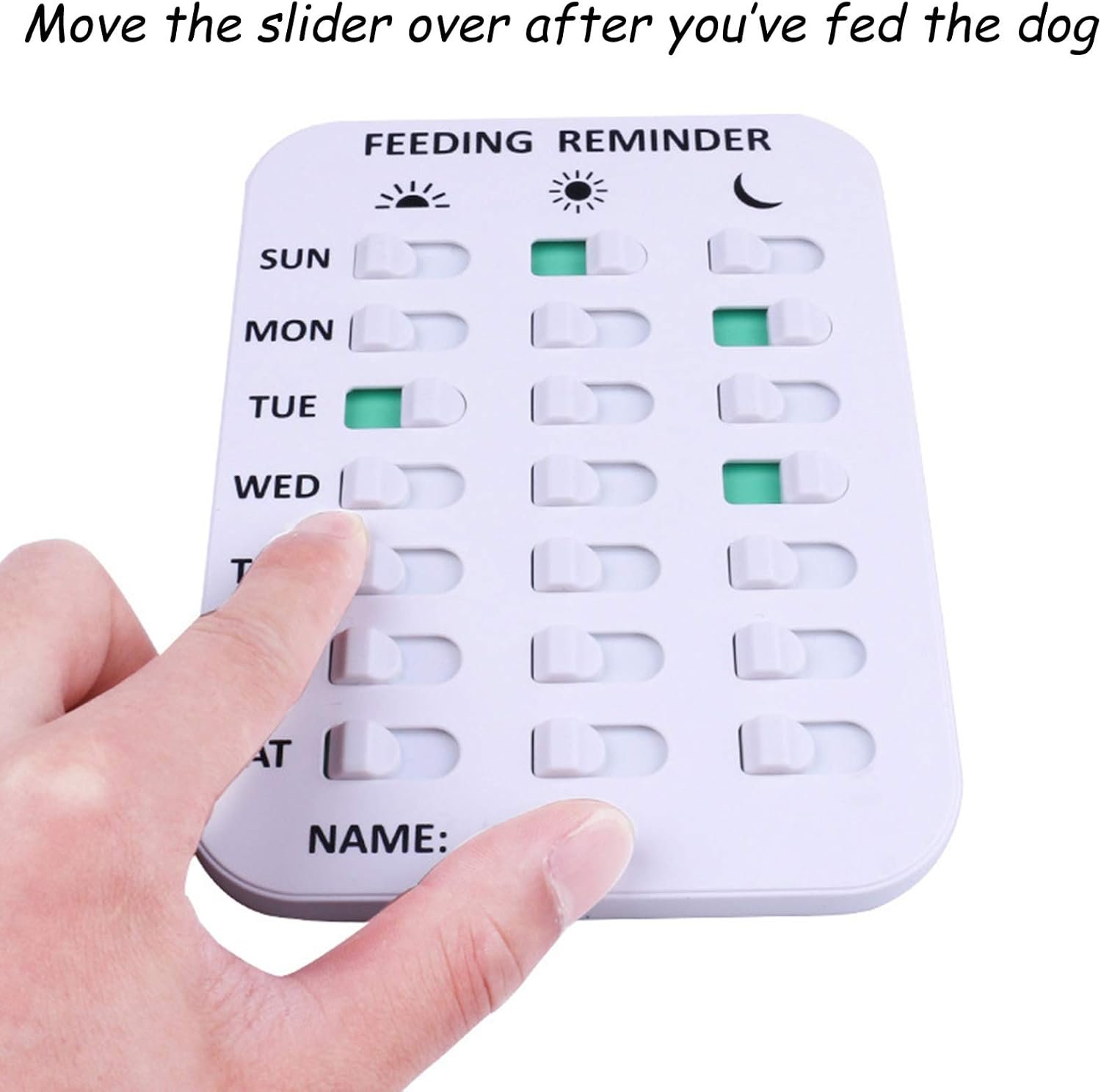 wholesale pet feeding reminder for dogs cats - magnetic sticker 3 times a day indication chart feed your pets, magnets and double sided tape, did you feed your dog cat fish kid? factory & supplier oem
