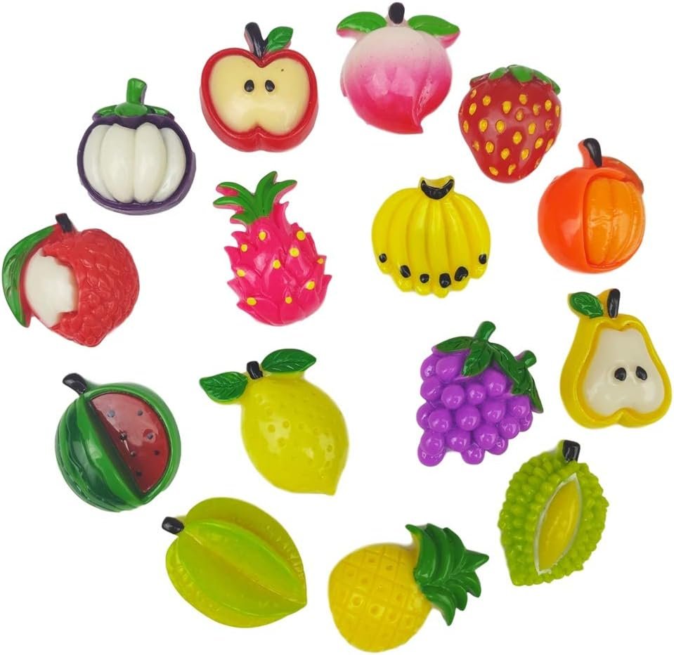 wholesale resin fridge magnet set refrigerator magnetic sticker whiteboard home kitchen decoration office supplies souvenir (fruits and vegetables) factory & supplier oem