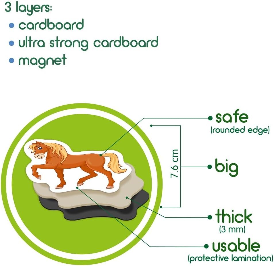 wholesale 21 fridge magnets for toddlers - farm family kids magnets for fridge - toddler magnets for refrigerator - magnetic animals - fridge magnets for kids - animal magnets - toddler fridge magnets factory & supplier oem