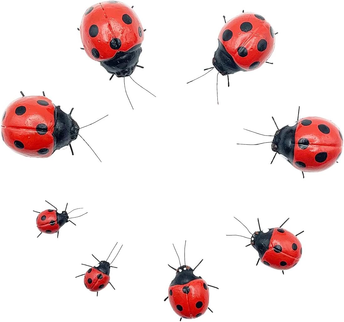 wholesale arsnature 8pcs realistic ladybugs refrigerator magnet - magnetic ladybugs for fridge & garden - cute magnet for home, kitchen, office, whiteboard factory & supplier oem