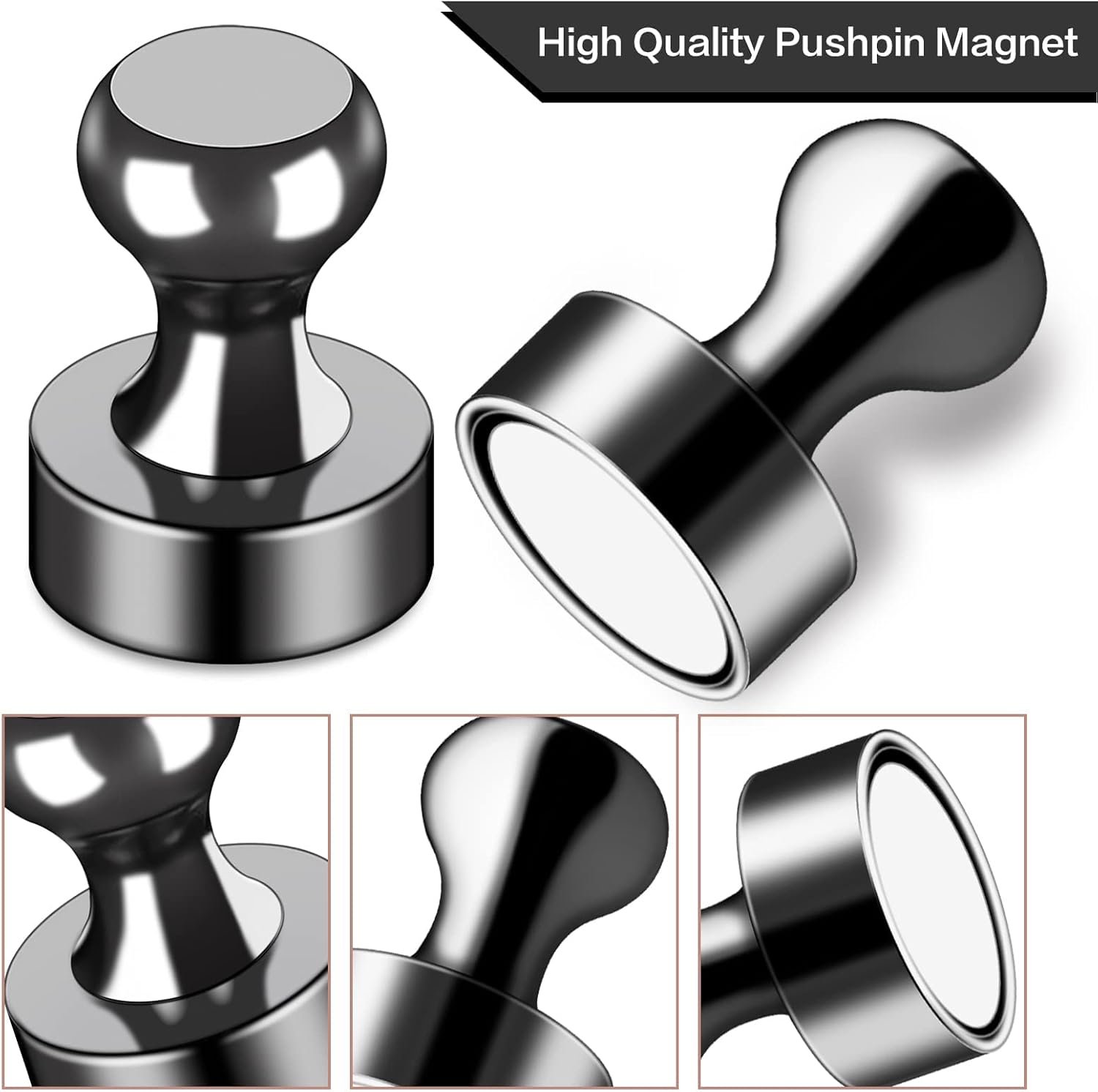 wholesale lovimag 60pcs black fridge magnets - strong neodymium magnets for whiteboard, refrigerator, office, classroom, locker, picture factory & supplier oem