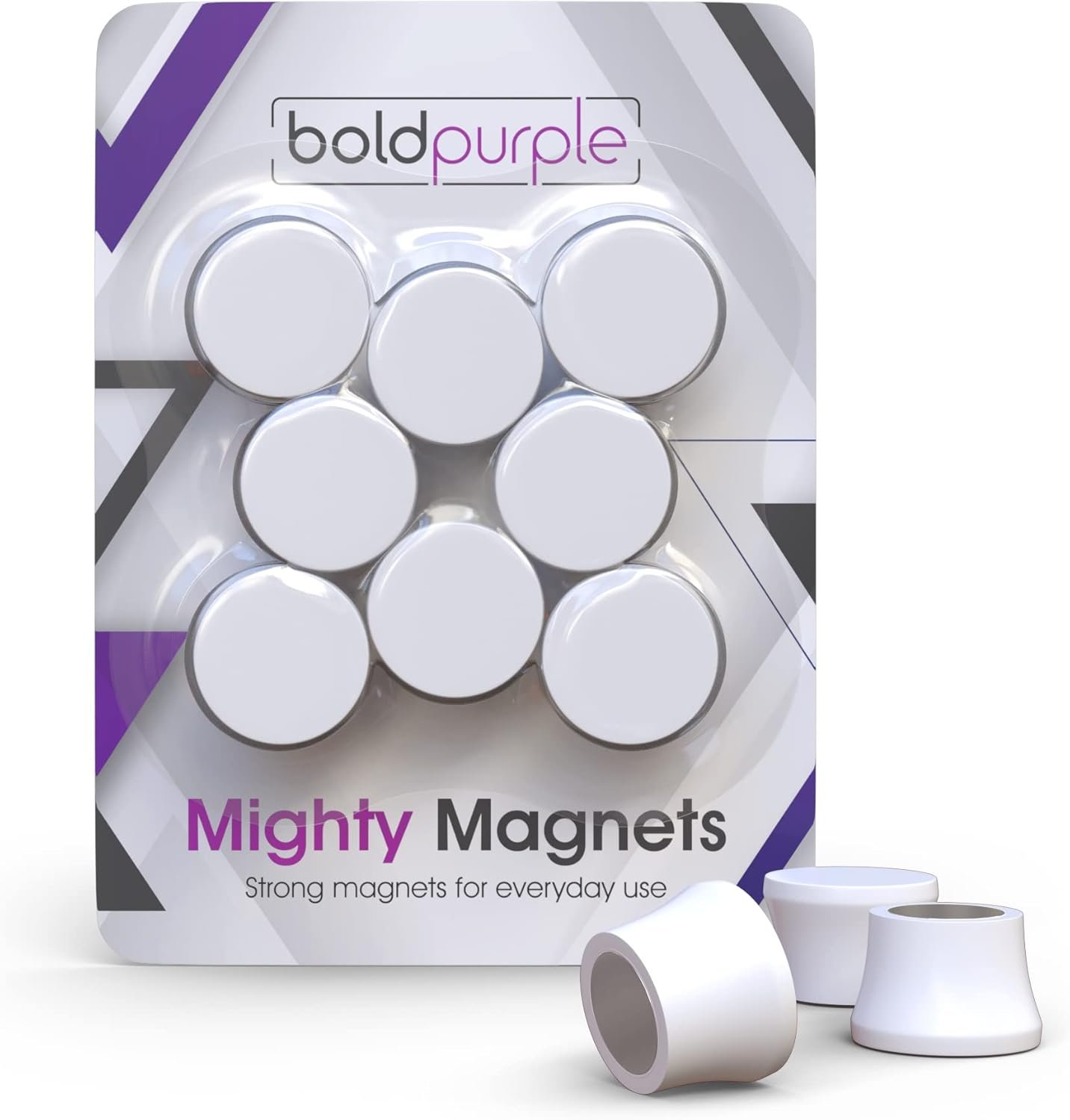 wholesale 8 extra strong magnets. white color. for glass boards, white boards and fridges. factory & supplier oem