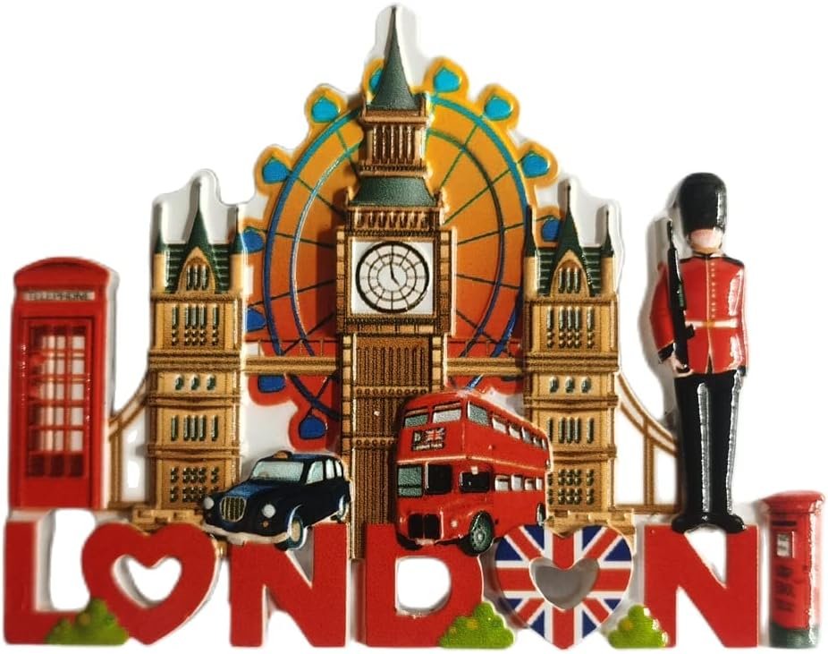 wholesale 3d london uk fridge magnet souvenir gift,resin handmade london refrigerator magnet home & kitchen decoration collection factory & supplier oem