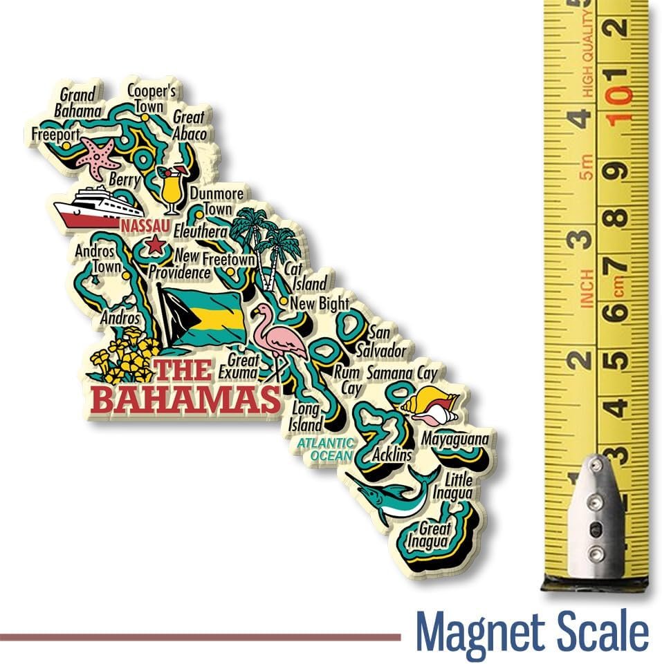 wholesale the bahamas jumbo country map magnet by classic magnets, collectible souvenirs made in the usa factory & supplier oem