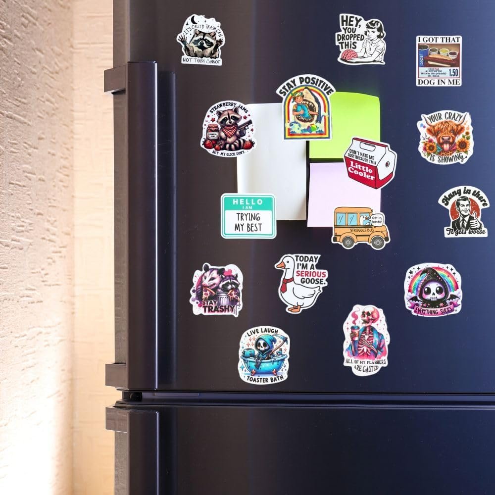 wholesale 25pc funny magnets bulk fun cool cute refrigerator fridge magnet sayings set for adults work office locker car women men boys girls meme retro vintage sassy nerdy hilarious weird for teacher nurse factory & supplier oem