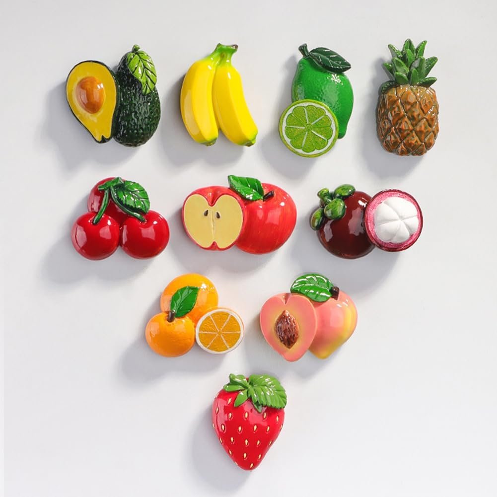 wholesale 10 pcs fruit fridge magnets funny fridge magnets cute refrigerator magnets for refrigerators, whiteboards, maps and other magnetic items factory & supplier oem