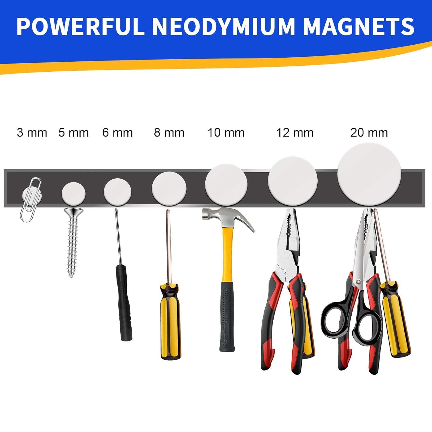 wholesale small magnets, 290 pack refrigerator magnets of 7 different sizes, mini magnets, disc magnets, small magnets for fridge, diy, whiteboard, billboard in home, kitchen, office, school factory & supplier oem