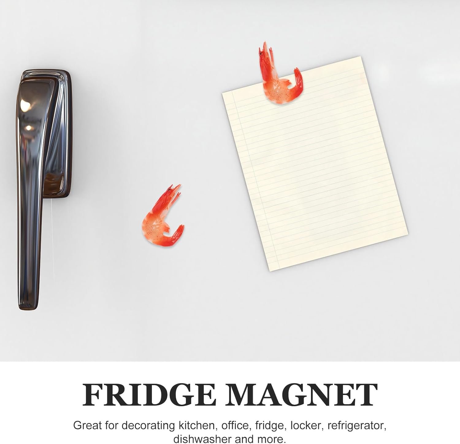 wholesale 2pcs food magnets funny kitchen artificial shrimp white board magnet refrigerator magnets decorative lovely fridge magnets decorative fridge decor fake shrimp ocean 3d pvc red factory & supplier oem