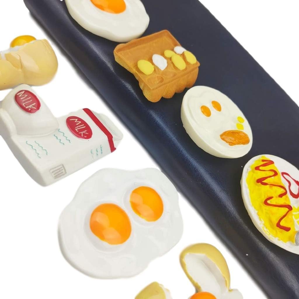 wholesale 8 pcs/set 3d resin refrigerator magnets series home decor fridge magnetic stickers photo office message kitchen accessories (breakfast egg series) factory & supplier oem