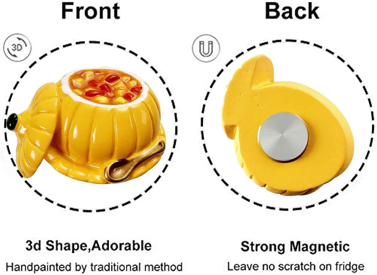 wholesale 9 pieces food magnets 3d resin cute food magnets creative natural food shaped magnets for home kitchen decor, refrigerator whiteboard or blackboard funny magnets stickers factory & supplier oem
