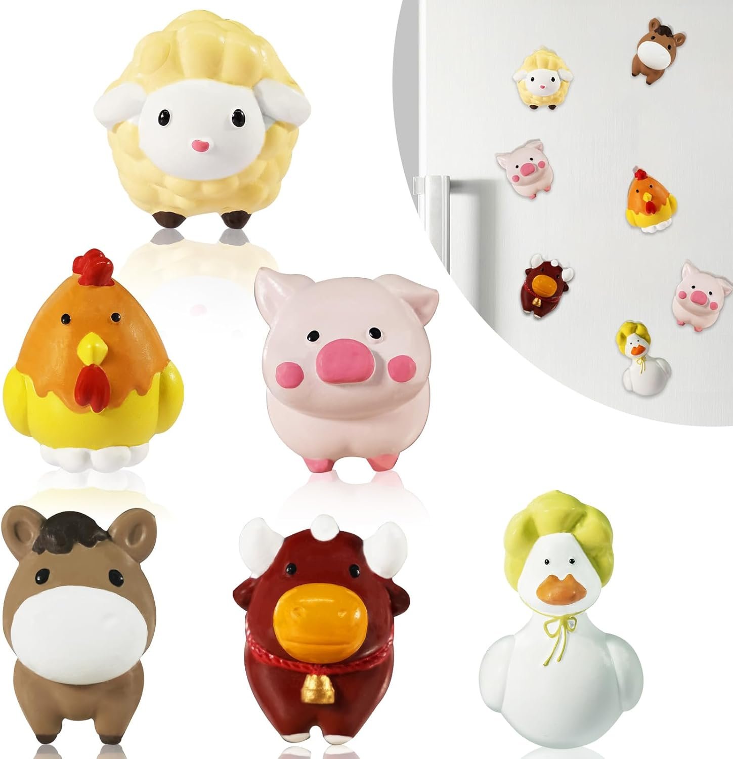wholesale animals fridge magnets for toddlers refrigerator magnets for whiteboard cabinet locker set of 6 cute resin animals decorative magnets for classroom kitchen office cabinets and dishwasher factory & supplier oem