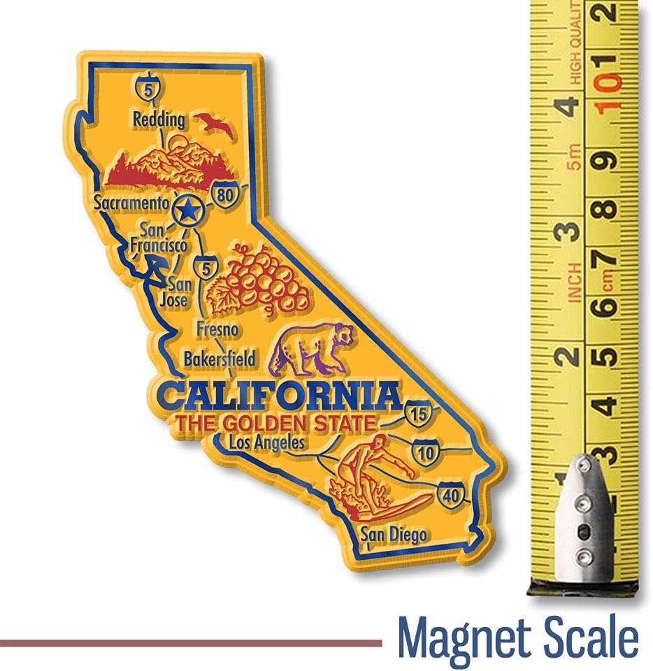 wholesale california giant state magnet by classic magnets, 3.7