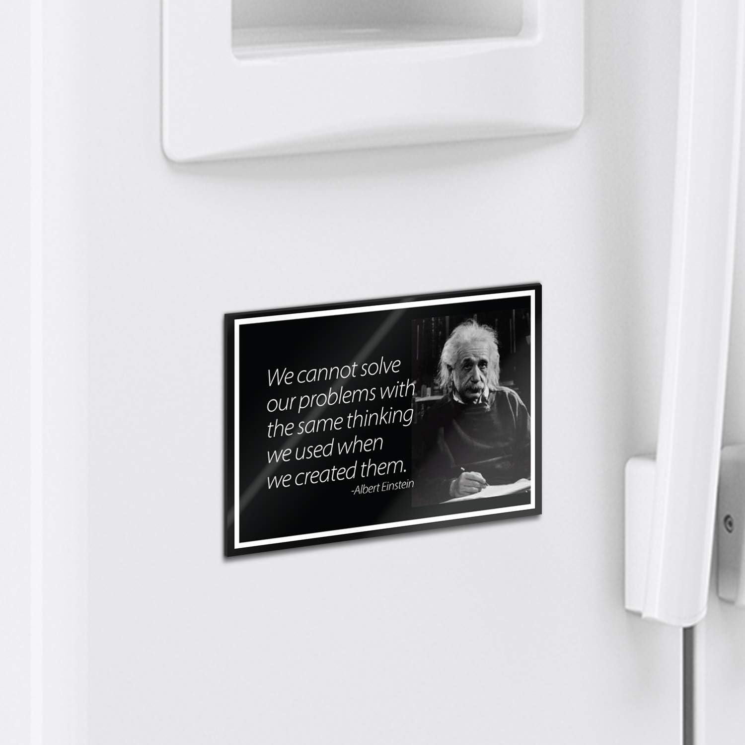 wholesale we cannot solve our problems motivational inspirational funny magnet - refrigerator toolbox locker car ammo can factory & supplier oem
