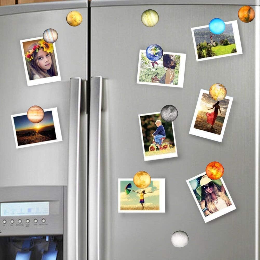 wholesale planetary refrigerator magnets - 12 pack fridge magnets, 1.35 inches diameter, best housewarming home decorations gift. factory & supplier oem