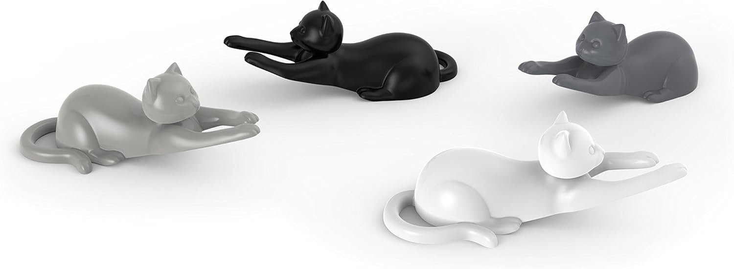 wholesale genuine fred magneticats set of 4 cat magnets - fun for the kitchen refrigerator, office, or classroom - packed on a sturdy retro fridge backer card - great gift and stocking stuffer for cat lovers factory & supplier oem